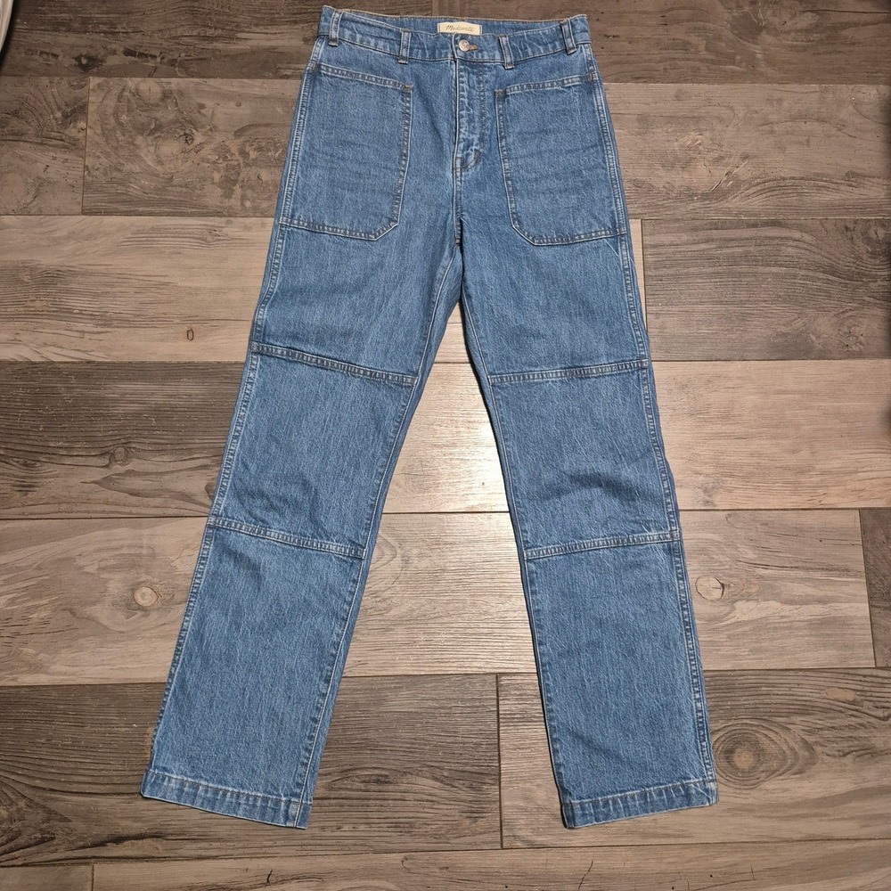Madewell 90s Straight Leg Patch Pocket Jeans Blue 27